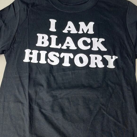 I Am Black History Tee Black White Large - Picture 2 of 6